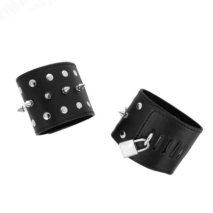 KINK - BRACELETS À POINTES STYLE PUNK 25 X 6 CM