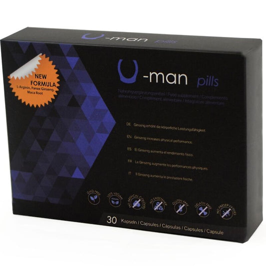500 COSMETICS - U-MAN AUGMENTATION DE LA TAILLE DU PÉNIS ET DE LA PUISSANCE SEXUELLE - 30 CAPSULES