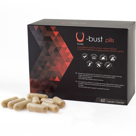 500 COSMETICS - U-BUST CAPSULES POUR L'AUGMENTATION MAMMAIRE - 60 CAPSULES