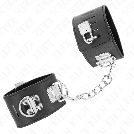 KINK - SUPPORT DE POIGNET MULTIPOSITIONS AVEC FERMETURE À CADENAS NOIR RÉGLABLE 16-23 CM X 5,5 CM