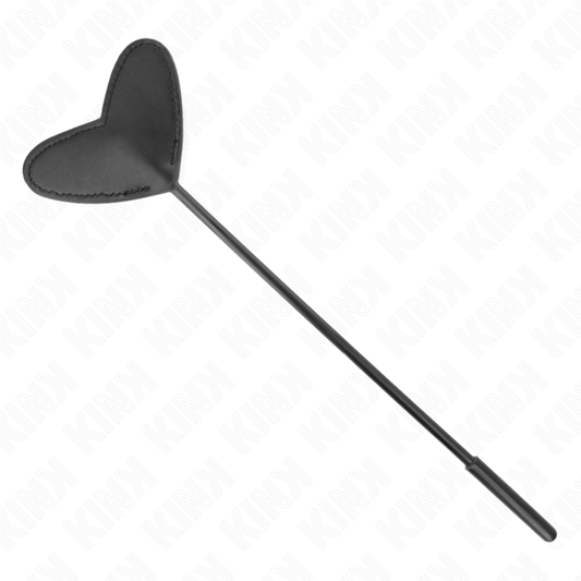 KINK - PELLE NOIRE EN FORME DE CŒUR 33 X 10 CM