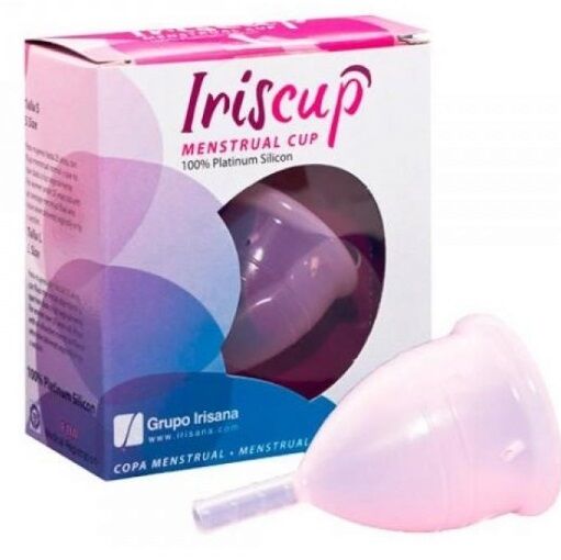 IRISCUP - GRANDE COUPE MENSTRUELLE ROSE + SACHET DE STÉRILISATION GRATUIT