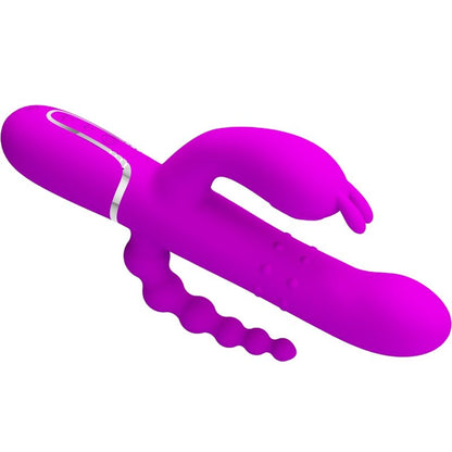 PRETTY LOVE - CAMMY TRIPLE VIBRATEUR MULTIFONCTIONNEL 4 EN 1 ROSE
