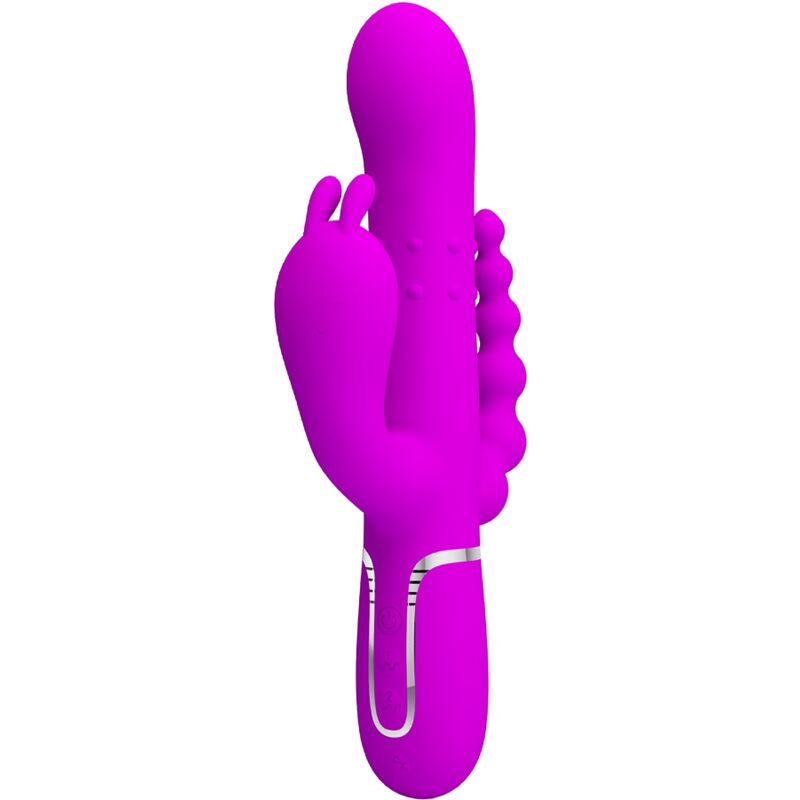 PRETTY LOVE - CAMMY TRIPLE VIBRATEUR MULTIFONCTIONNEL 4 EN 1 ROSE
