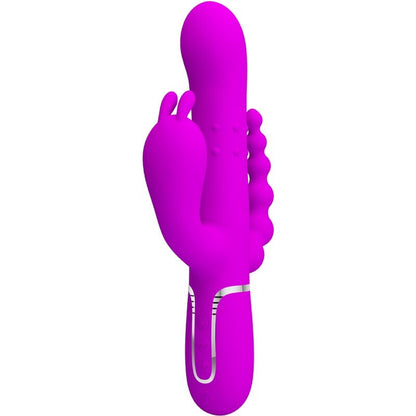PRETTY LOVE - CAMMY TRIPLE VIBRATEUR MULTIFONCTIONNEL 4 EN 1 ROSE