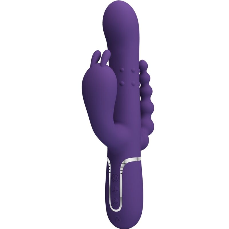 PRETTY LOVE - CAMMY TRIPLE MULTIFUNCTIONAL VIBRATOR 4 IN 1 PURPLE