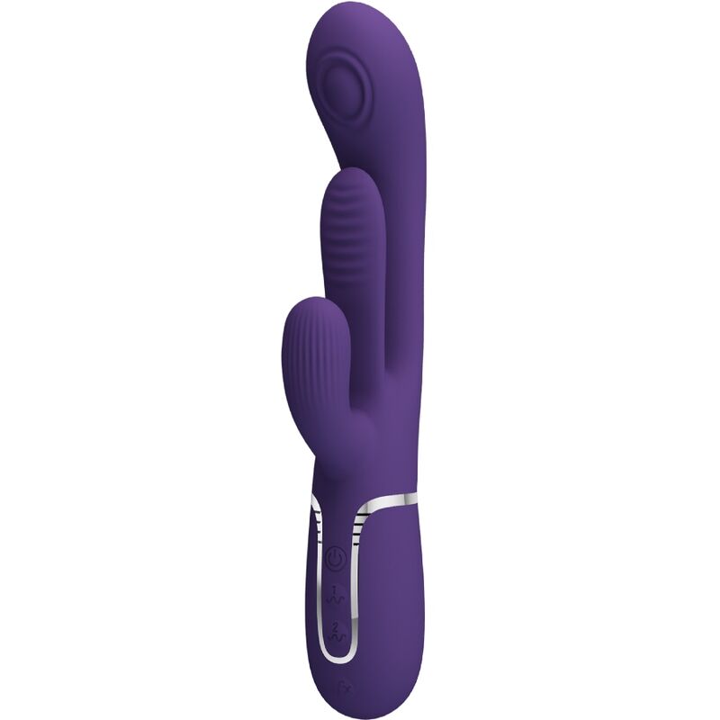 PRETTY LOVE - SHANIA TRIPLE VIBRATEUR LAPIN MULTIFONCTION VIOLET