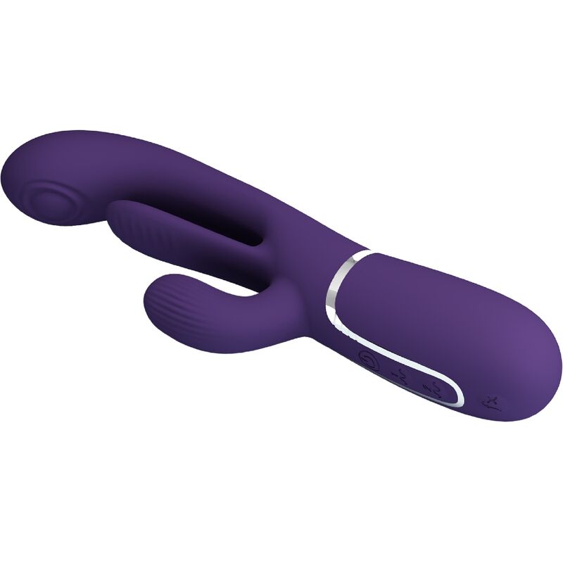 PRETTY LOVE - SHANIA TRIPLE VIBRATEUR LAPIN MULTIFONCTION VIOLET