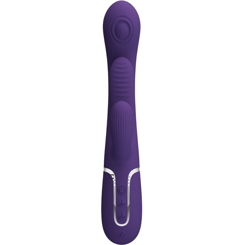 PRETTY LOVE - SHANIA TRIPLE VIBRATEUR LAPIN MULTIFONCTION VIOLET