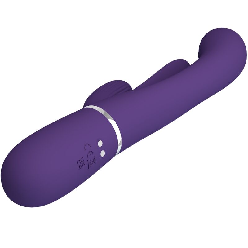 PRETTY LOVE - SHANIA TRIPLE VIBRATEUR LAPIN MULTIFONCTION VIOLET