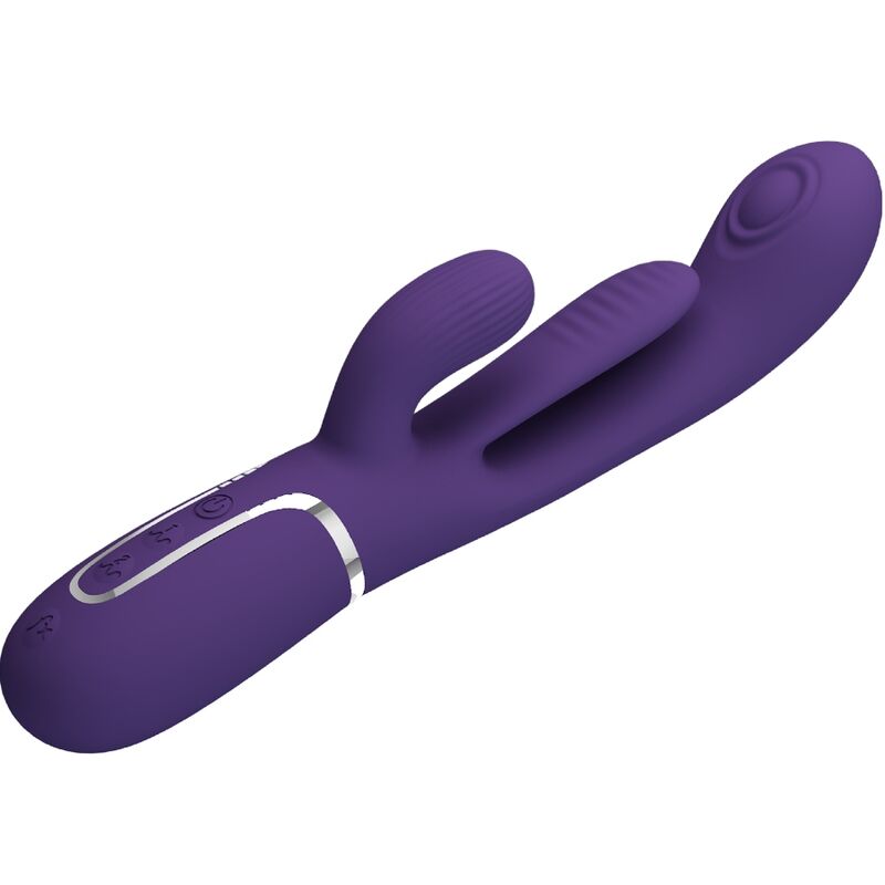 PRETTY LOVE - SHANIA TRIPLE VIBRATEUR LAPIN MULTIFONCTION VIOLET