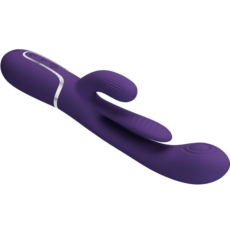 PRETTY LOVE - SHANIA TRIPLE VIBRATEUR LAPIN MULTIFONCTION VIOLET
