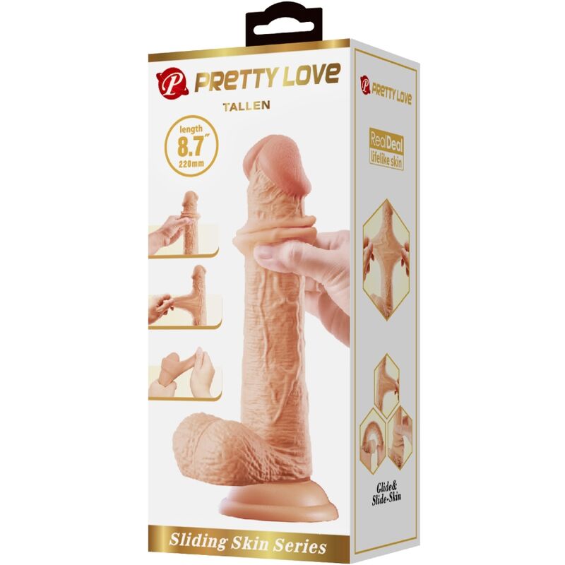 PRETTY LOVE - GODE RÉALISTE TAILLE 22 CM NATUREL