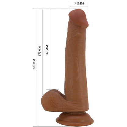 PRETTY LOVE - GODE RÉALISTE TAILLE 22 CM MULATO