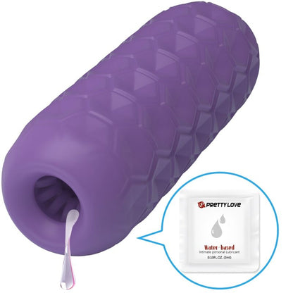 PRETTY LOVE - MASTURBATEUR POUR HOMME VIOLET À DEUX BOULES