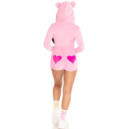LEG AVENUE - PINK VELVET BEAR BODY S
