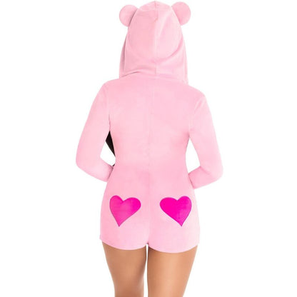 LEG AVENUE - PINK VELVET BEAR BODY S