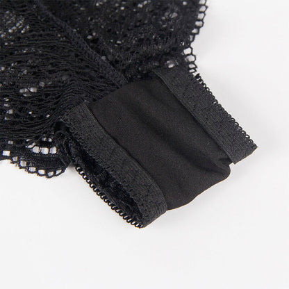 SUBBLIME - 953911 ENSEMBLE 3 PIÈCES EN DENTELLE ET SATIN NOIR S/M