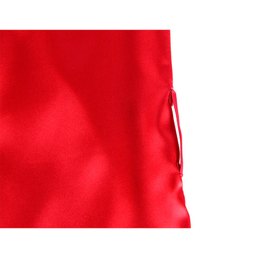 SUBBLIME - 954017 CHEMISE DE NUIT EN DENTELLE AVEC DOS TRANSPARENT + STRING ROUGE/NOIR S/M