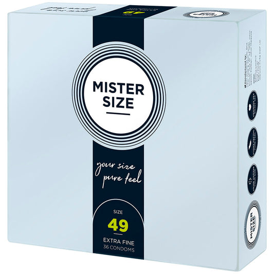MISTER SIZE - PRÉSERVATIFS TAILLE S 49 MM (36 UNITÉS)
