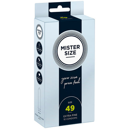 MISTER SIZE - PRÉSERVATIFS TAILLE S 49 MM (10 UNITÉS)