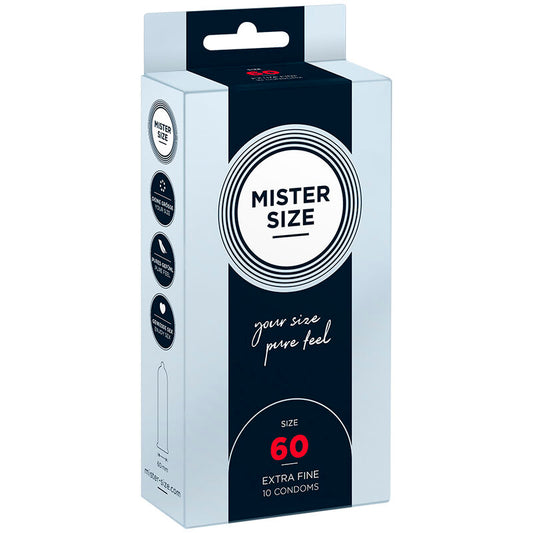 MISTER SIZE - PRÉSERVATIFS TAILLE XL 60 MM (10 UNITÉS)