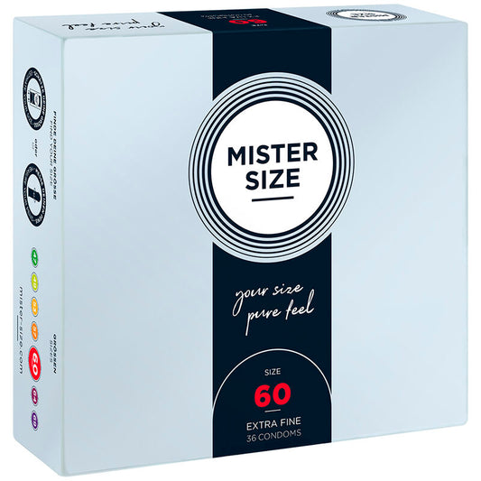 MISTER SIZE - PRÉSERVATIFS TAILLE XL 60 MM (36 UNITÉS)