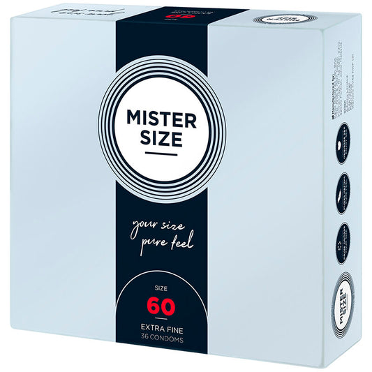MISTER SIZE - PRÉSERVATIFS TAILLE XL 60 MM (36 UNITÉS)