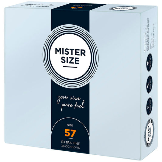 MISTER SIZE - PRÉSERVATIFS TAILLE L 57 MM (36 UNITÉS)