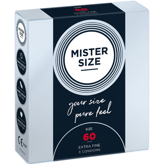 MISTER SIZE - PRÉSERVATIFS TAILLE XL 60 MM (3 UNITÉS)