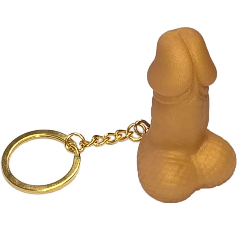 Spicy Devil - Gold Penis Keychain