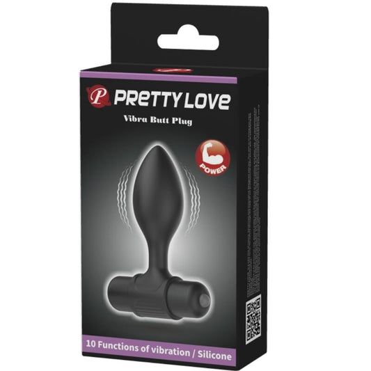 PRETTY LOVE - PLUG ANALE VIBRANT 10 VIBRATIONS NOIR