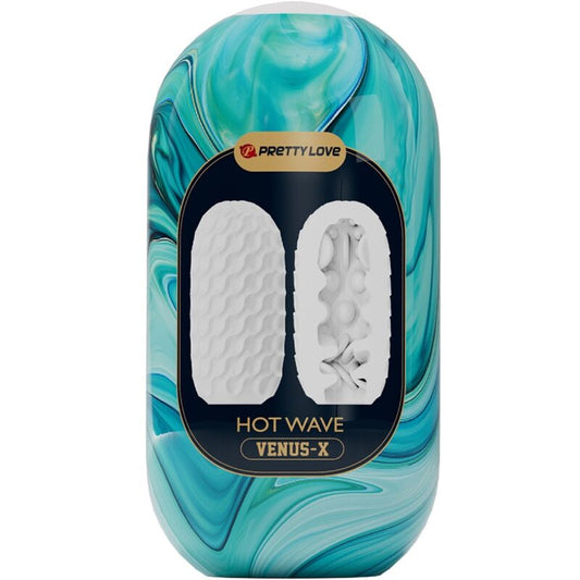 PRETTY LOVE - MASTURBATEUR HOMME HOT WAVE EN SILICONE BLANC