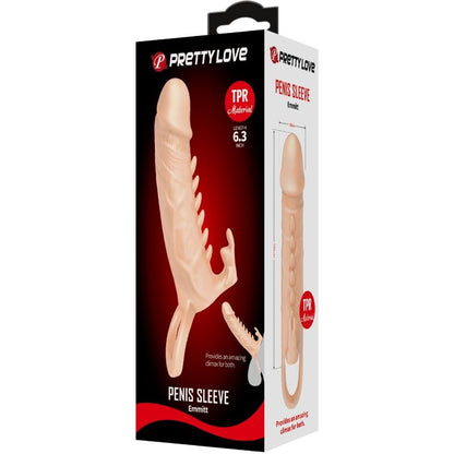 PRETTY LOVE - GAINE PÉNIS EMMIT + STIMULATEUR DE CLITORIS NATUREL