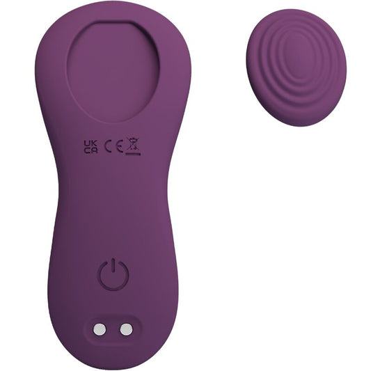 PRETTY LOVE - MANE MASSEUR DE CLITORIS À POSER 10 VIBRATIONS TÉLÉCOMMANDE VIOLET