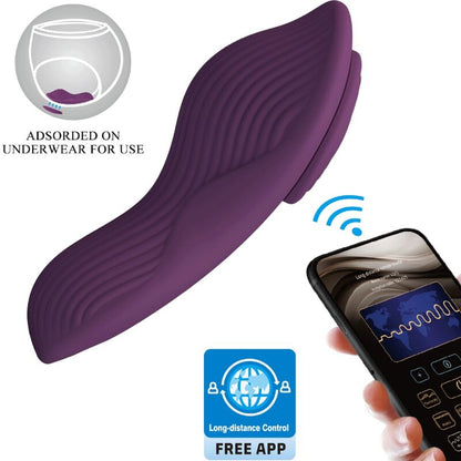 PRETTY LOVE - MANE MASSEUR DE CLITORIS À POSER 10 VIBRATIONS TÉLÉCOMMANDE VIOLET