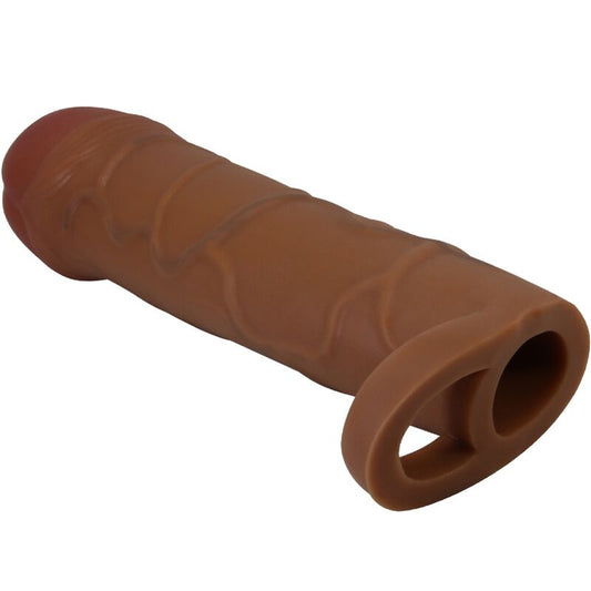 PRETTY LOVE - MANCHON POUR PÉNIS POUR OIGNON AVEC EXTENSION DE 2,5 CM MULATTO