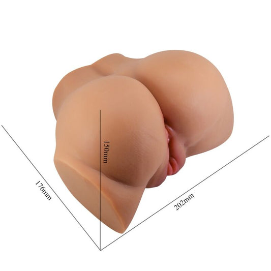 CRAZY BULL - VIBRATEUR ARRIÈRE EMILIA AVEC VAGIN ET ANUS NATURELS RÉALISTES TÉLÉCOMMANDE