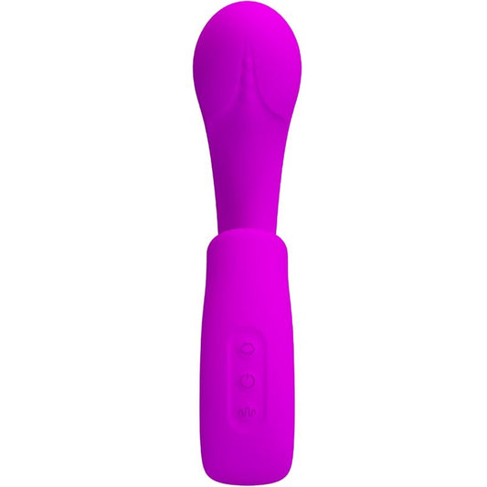 PRETTY LOVE - SIBEL G-SPOT VIBRATOR + CLITORIS STIMULATOR 10 VIBRATIONS PURPLE