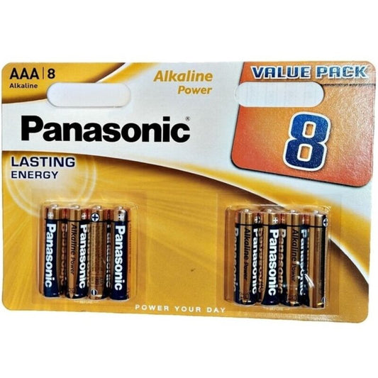 PANASONIC - BRONZE AAA ALKALINE BATTERY LR03 BLISTER*8