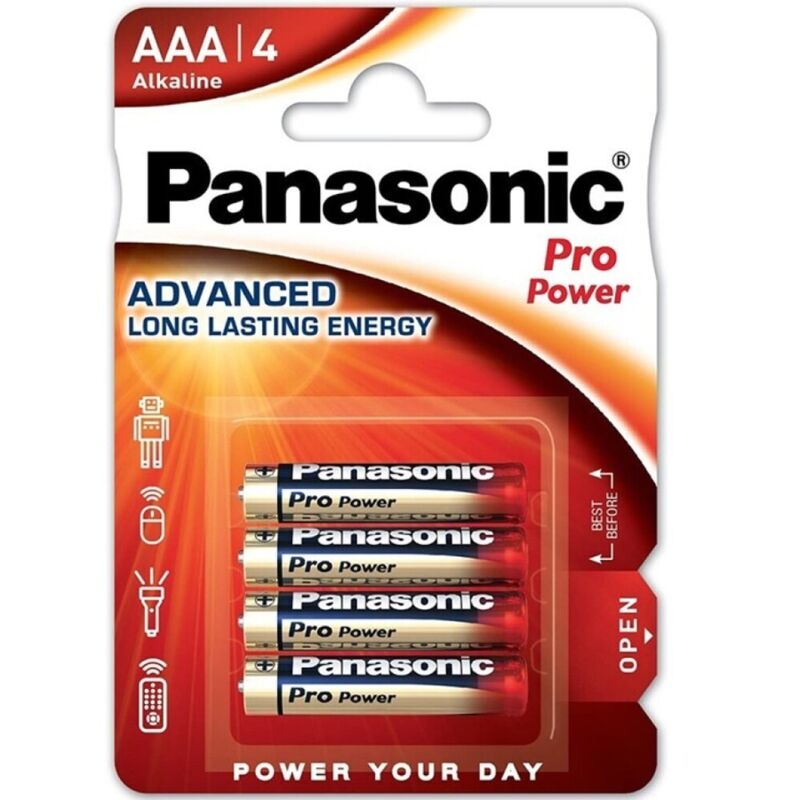 PANASONIC - PRO POWER AAA ALKALINE BATTERY LR03 BLISTER*4