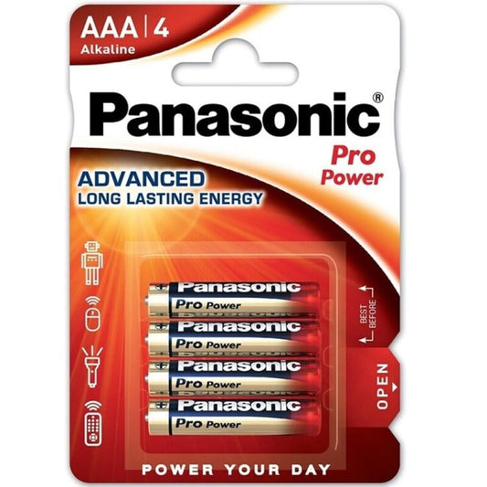 PANASONIC - PRO POWER AAA ALKALINE BATTERY LR03 BLISTER*4
