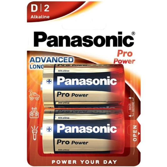 PANASONIC - PRO POWER ALKALINE BATTERY D LR20 BLISTER*2
