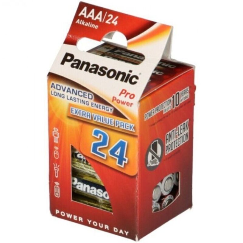 PANASONIC - PRO POWER AAA ALKALINE BATTERY LR03 PACK*24