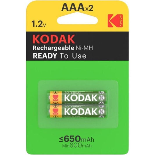 KODAK - BLISTER DE 2 PILES RECHARGEABLES HR03 AAA 650 mAh