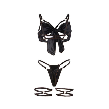 SUBBLIME - 955199 Ensemble soutien-gorge ajustable avec nœud noir S/M