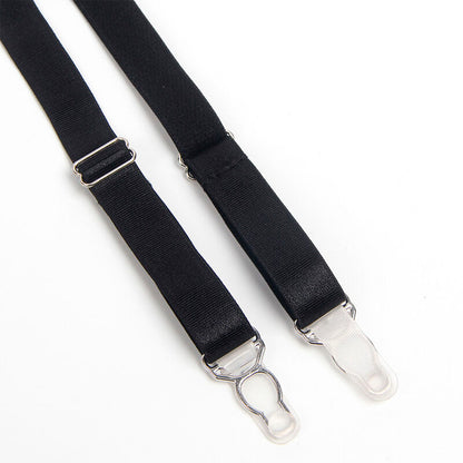 SUBBLIME - 955236 ENSEMBLE SOUTIEN-GORGE ET PORTE-JARRETELLES BONDAGE NOIR S/M