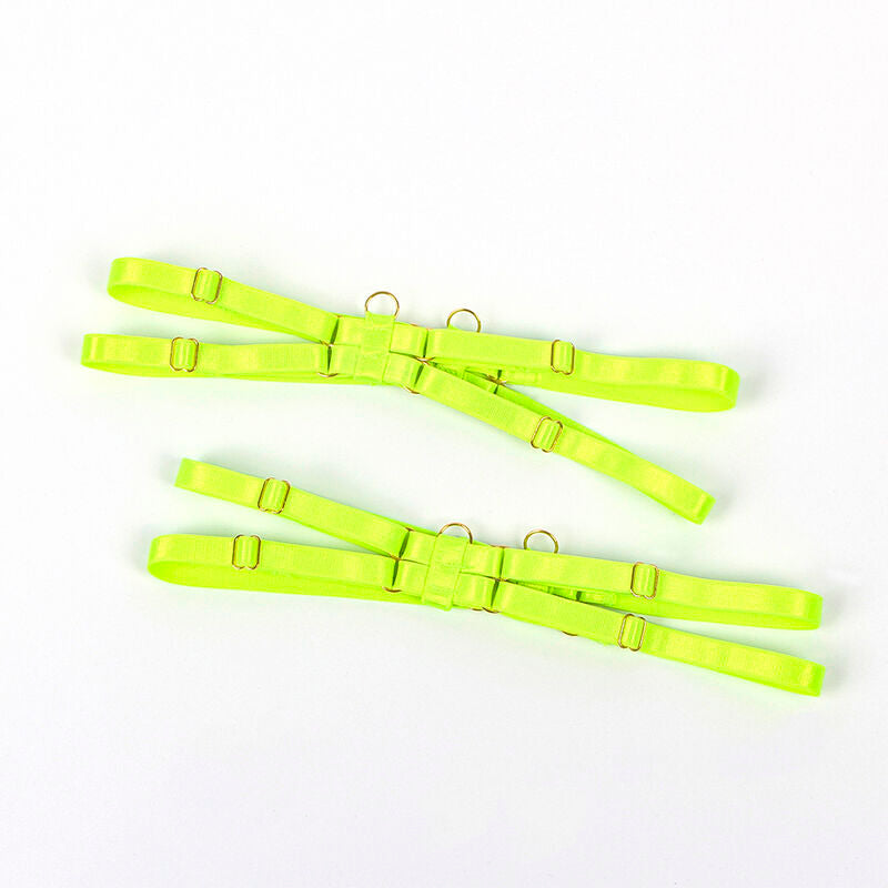 SUBBLIME - 955274 ENSEMBLE COLLIER ET SOUTIEN-GORGE VERT FLUORESCENT S/M