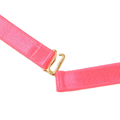 SUBBLIME - 955304 ENSEMBLE COLLIER ROSE FLUORESCENT ET SOUTIEN-GORGE À DÉTAILS SUR LES JAMBES L/XL