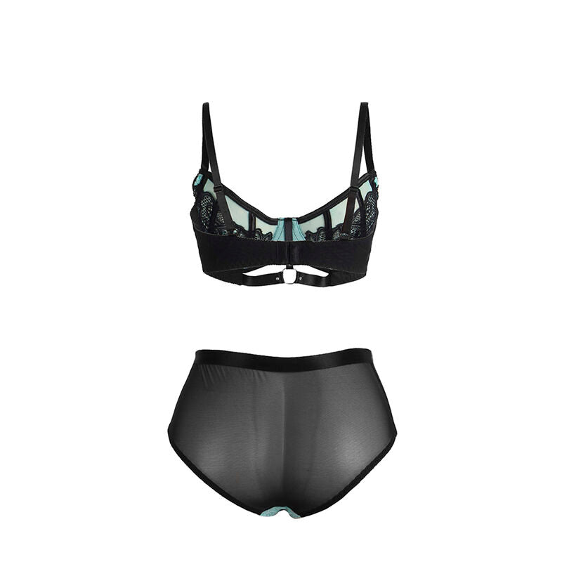 SUBBLIME - 955564 ENSEMBLE SOUTIEN-GORGE ZIPPÉ EN MAILLE VERTE VERNI L/XL